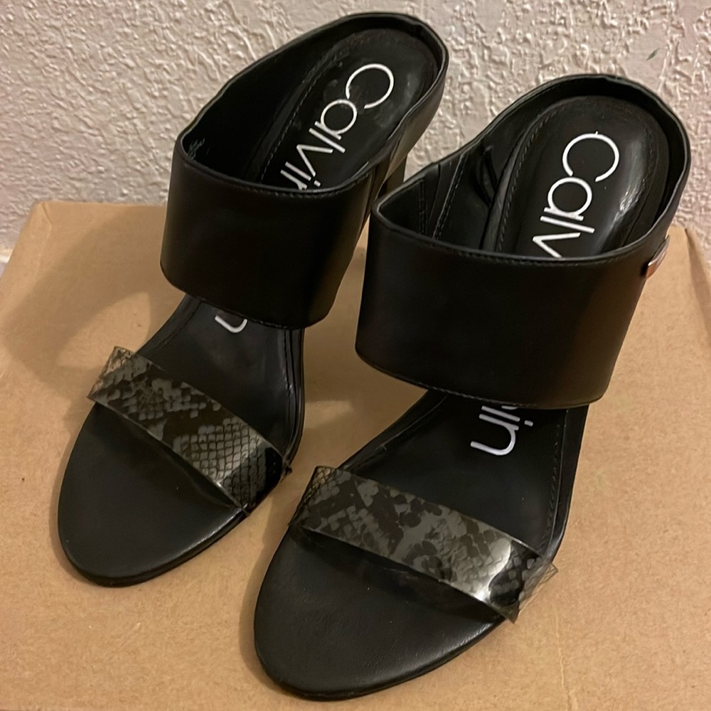 Calvin Klein slip on stilleto heels